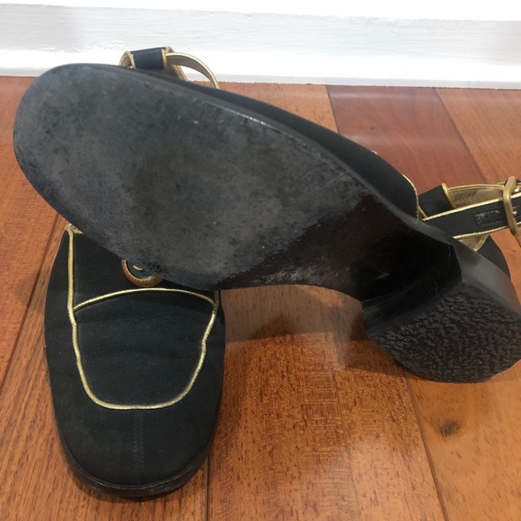 Chanel Runway Ankle Strap Fabric Loafers 38 - Picture 6 of 10